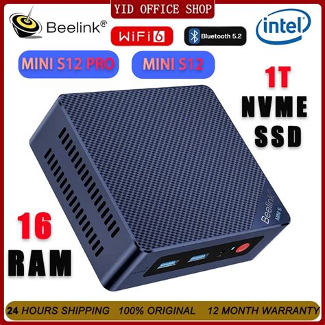 Beelink Mini S12 Pro Alder Lake N100 Intel 12th Windows 11 Mini Pc Ddr4