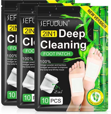 Amazon In Pcs Foot Pads Natural Bamboo Vinegar Ginger