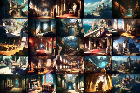 Beautiful and Fantasy Castle Background Pack (100 images) | GameDev Market