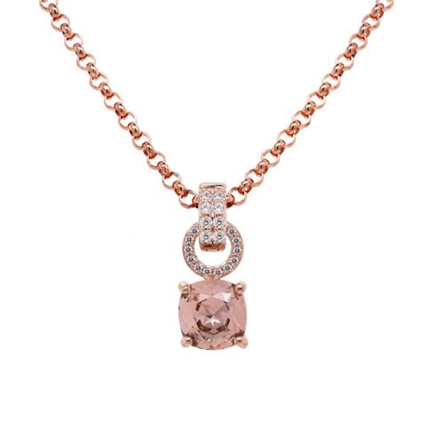 Marmara Sterling 18 Karat Rose Gull Belagt Rose Swarovski Krystall