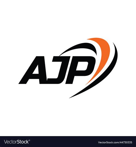 Ajp monogram logo Royalty Free Vector Image - VectorStock