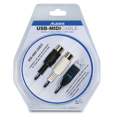 Alesis USB-MIDI Cable - AudioLink Series USB-MIDI CABLE B&H