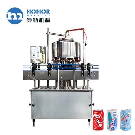 Automatic Pet Aluminum Tin Can Filling Sealing Machine For Beer