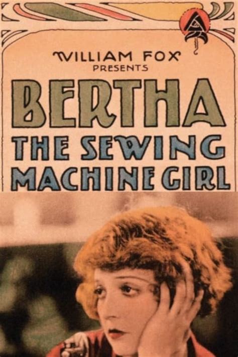 Bertha The Sewing Machine Girl 1926 The Poster Database TPDb