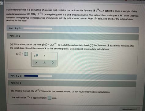 Solved Fluorodeoxyglucose Is A Derivative Of Glucose That Chegg