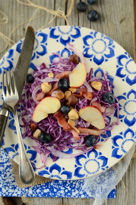 Salade De Chou Rouge Pomme Et Lardons Recette Tangerine Zest