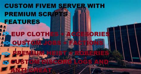 Develop A High Quality Fivem Server With Premium Scripts By Fatai M