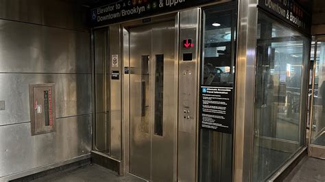 Kone Glass Elevator At Fulton Street Stationfulton Center In Downtown