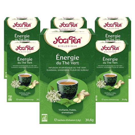 YOGI TEA Grüne Energie Ayurvedischer Gewürz und Kräutertee Grüner