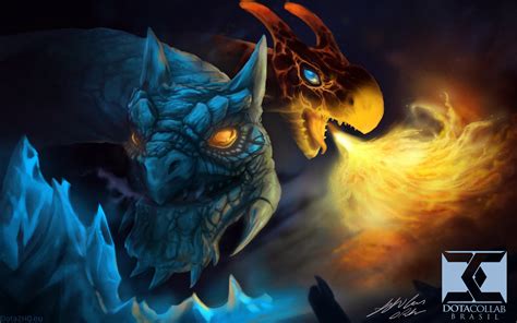 Jakiro The Twin Head Dragon Hq Wallpaper Dota 2 Game Dragon Hq