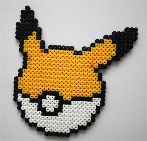 Pika Pika Pikachu Se Montre En Perles Repasser Mod Les Hama