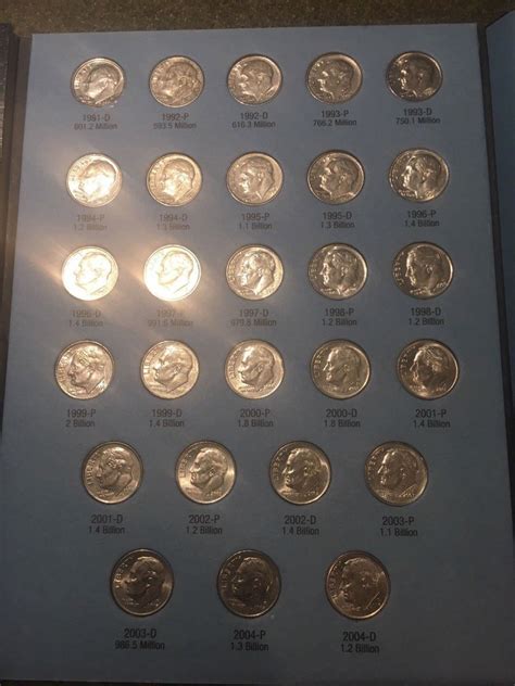 Roosevelt Dimes Complete Collection 1965 to 2004