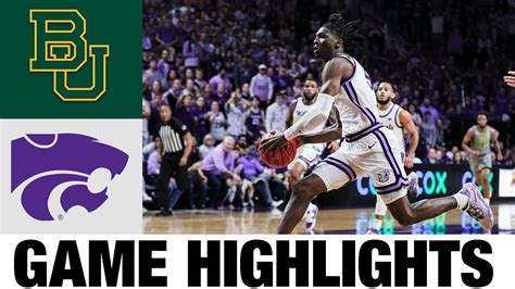 9 Baylor Vs 14 Kansas State 2023 College Basketball Highlights