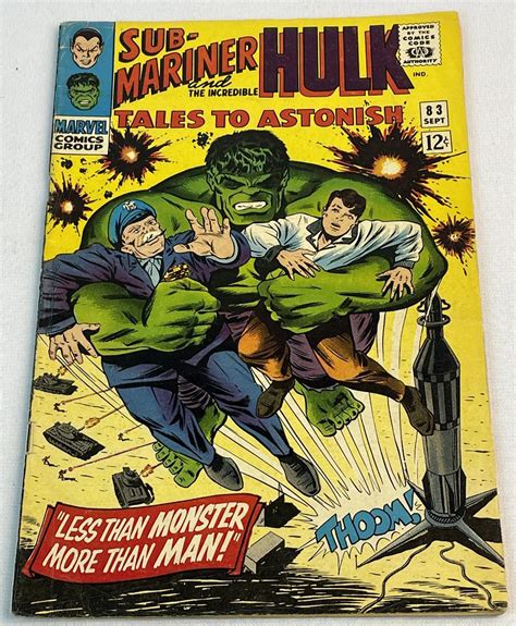 Lot Vintage Sept 1966 Tales To Astonish The Incredible Hulk And The