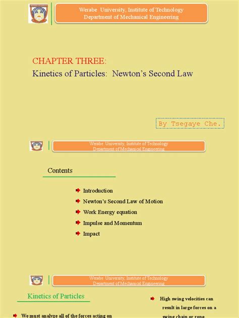 Chapter Three Kinetics Of Particles Newton S Second Law Pdf Force Friction