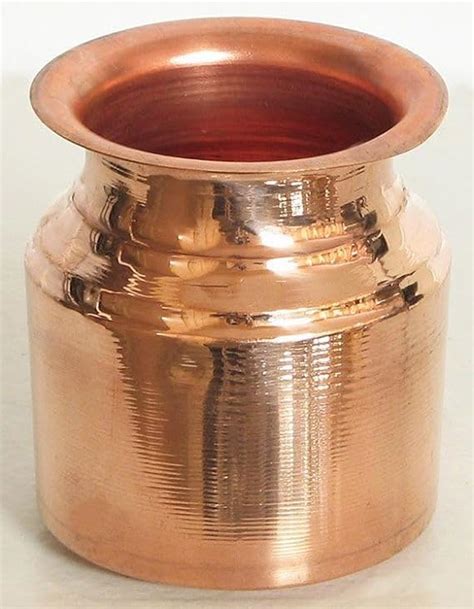 Pure Copper Tamba Lotakalash Lutiya Heavy Water Storagepuja Purpose Rounded And Curved Glossy