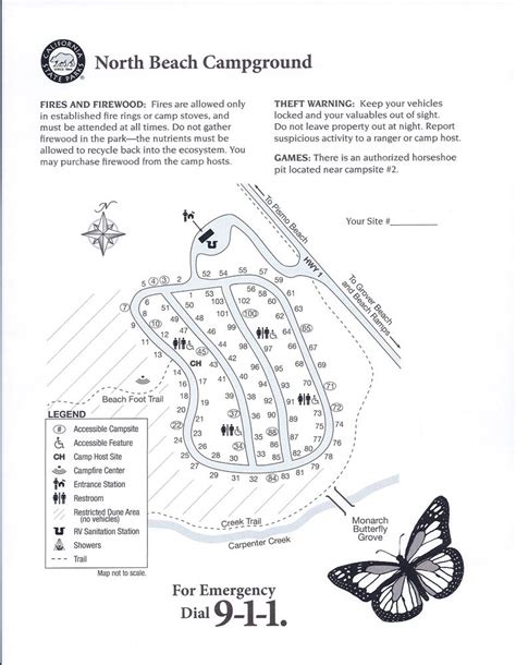 Pismo Beach Campground Map