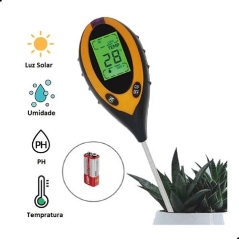 Medidor Ph Terra Solo Plantas Luminosidade Digital Em Frete Gr Tis