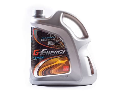 Купить Масло моторное G-Energy F-Synth 5W-40 (4л): цена, описание, отзывы