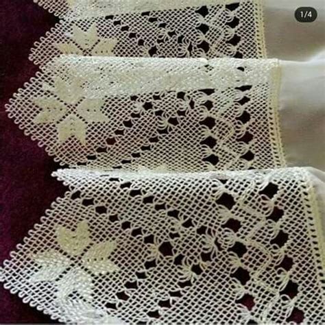 172 Fantastiche Immagini Su Bordi Uncinetto Filet Crochet Curtains