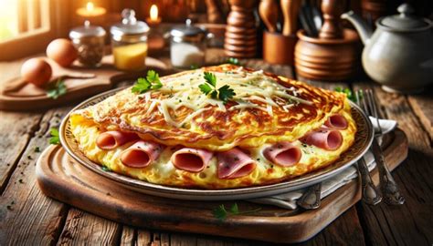 Cómo preparar tortilla francesa con jamón y queso