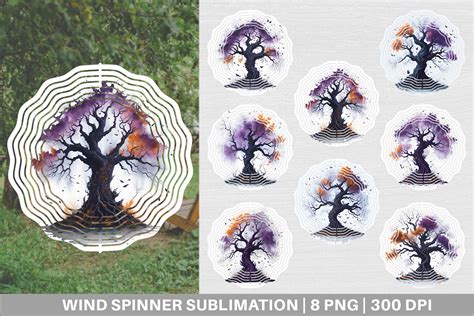 Wind Spinner Spooky Tree Halloween Graphic By Artnoy Creative Fabrica