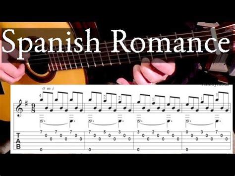 SPANISH ROMANCE Full Tutorial with TABS -- Fingerstyle Guitar ...