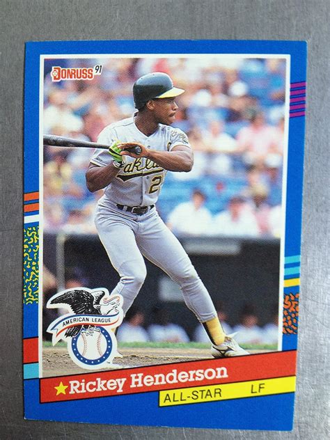 Donruss Rickey Henderson Nm M Near Mint Mint At Amazon S