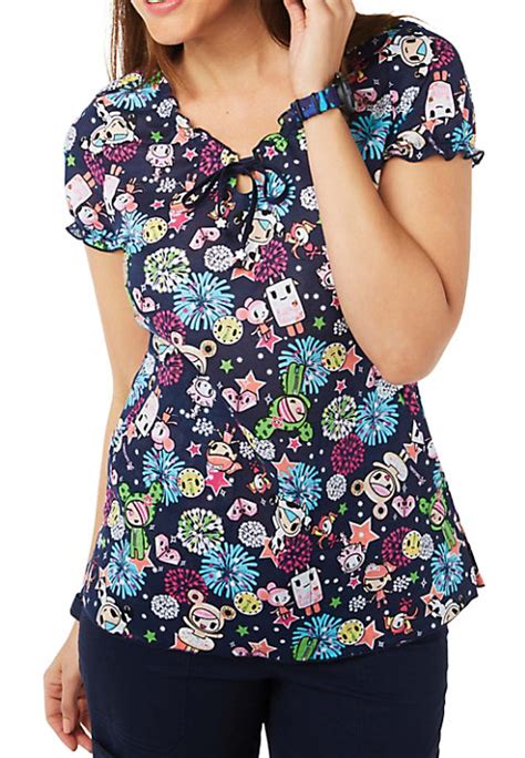 Koi Bridgette Celebrate Tokidoki Print Scrub Tops Scrubs And Beyond