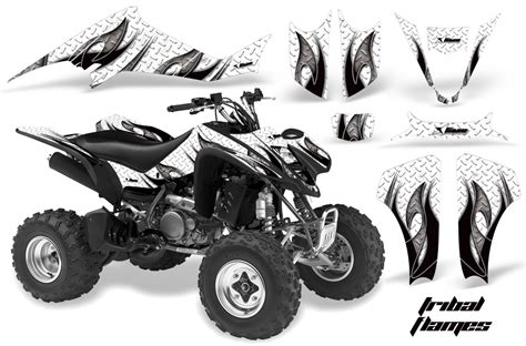 Dekorekit Grafik Kit Dekor Tribal Flame Suzuki Ltz Quad Atv