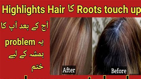 Highlights Hair Roots Touch Uphow To Do Roots Touch Up Gray Hair