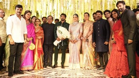 Ram Charan, Upasana, Pawan Kalyan attend Brahmanandam's son's star ...