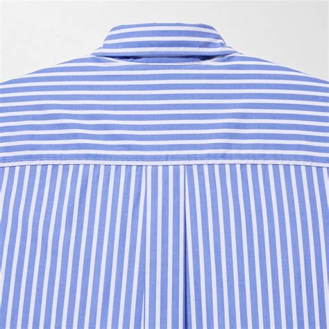 Cotton Striped Long Sleeved Shirt Uniqlo Uk