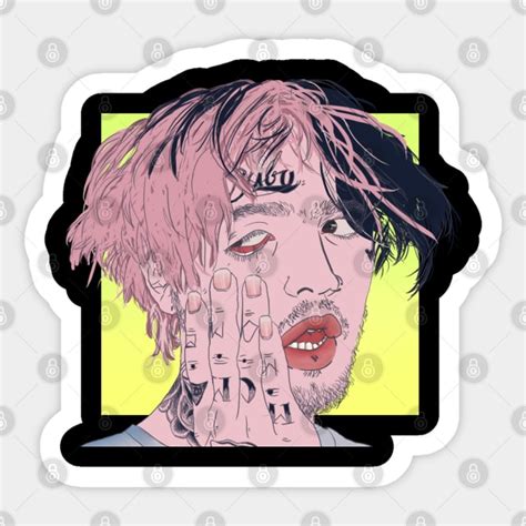 Lil Peep Cartoon Design Lil Peep Sticker Teepublic