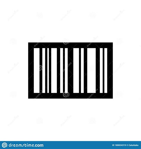 Bar Code Icon Flat Vector Template Design Trendy Stock Vector