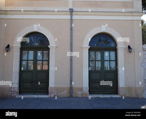 Facade Of An Old Railway Station Train Museum Stock Photo Alamy