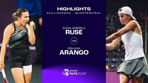 Elena Gabriela Ruse Vs Emiliana Arango 2023 Cluj Napoca Quarterfinal