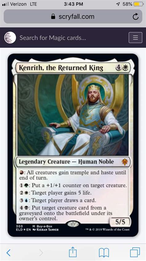 Toys And Hobbies Ccg Player Built Decks Mtg Commander Edh Deck Kenrith