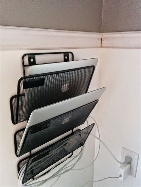 Laptop storage | Kitchen storage hacks, Laptop storage, Electronics storage