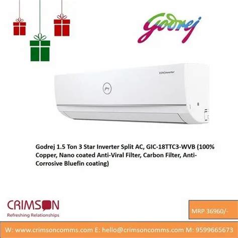 Panasonic Air Conditioner Godrej Ton Star Inverter Split Ac Ac