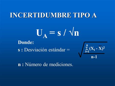 bolígrafo Enemistarse segmento ejemplo de calculo de incertidumbre tipo