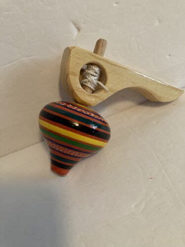 Spinning Top Churumbela Trompo Mexican Classic Wooden Toy Ebay