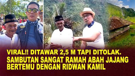 Momen Ridwan Kamil Penuhi Undangan Abah Jajang Rumah Viral Di Citambur