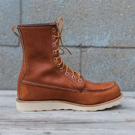 Red Wing Heritage Classic Moc Toe Boot Oro Legacy Brown Boots