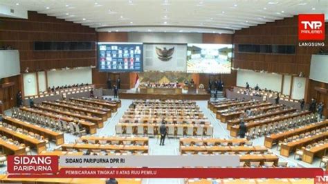 Breaking News DPR Sahkan Perppu Pemilu Jadi Undang Undang TribunNews