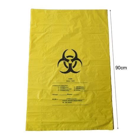 Moonvvinstore 100pcs Heavy Duty Waste Bags 10 Gallon Biohazard Waste