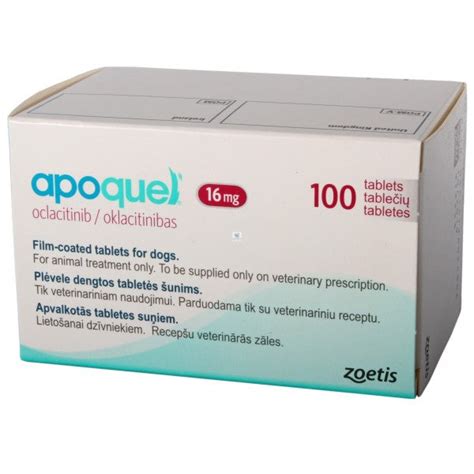 Zoetis Apoquel 16 Mg 100 Tabletas Comprimidos Oclacitinib Perros