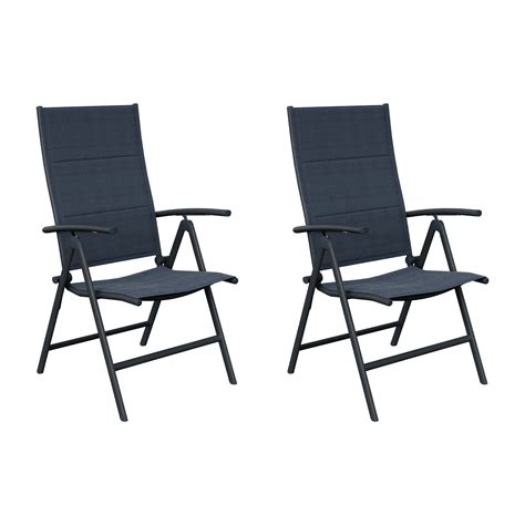 Naterial Lot De Fauteuils De Jardin Orion Avec Accoudoirs Pliants