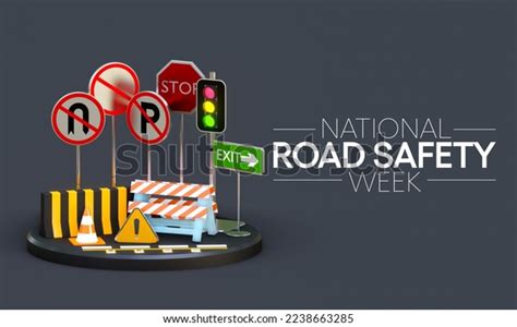 National Road Safety Week Observed Every Stock Illustration 2238663285