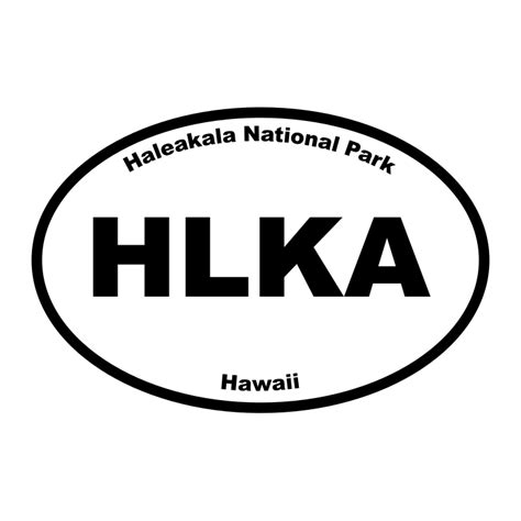 Haleakala National Park Oval Sticker